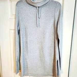 Cowl neck sweater (powder blue; medium)